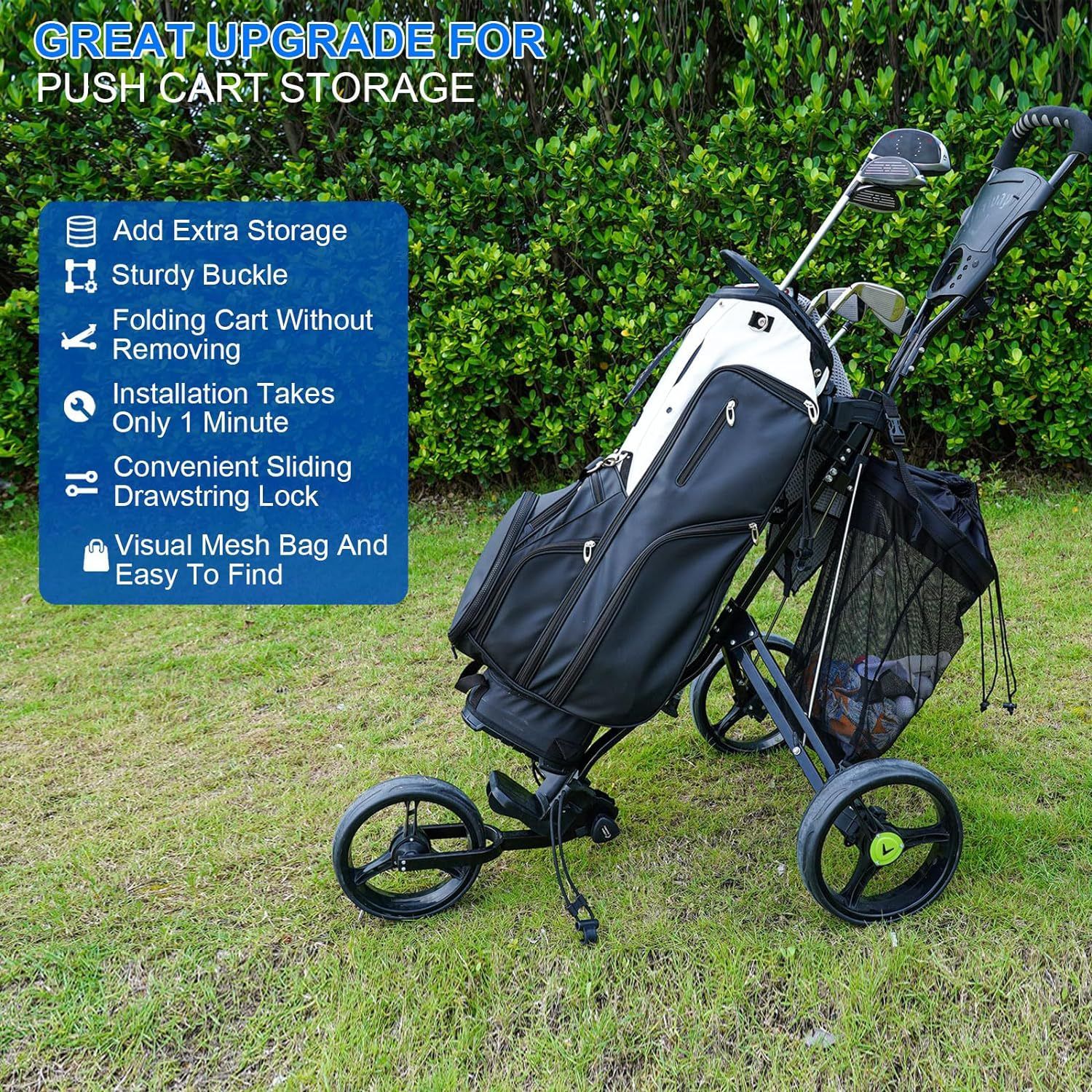 Closure Push Cart Net Mesh Accessories（black 60x41cm） — image 3