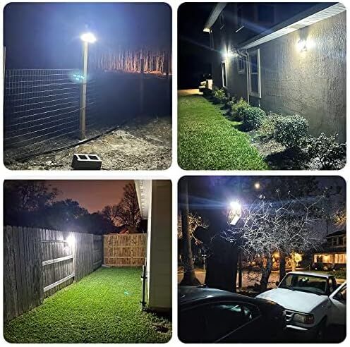 Solar Motion Sensor Outdoor Lights (2-Pack) with 288 LEDs & 2800LM: 270° Wide Angle, IP65 Waterproof, Remote-Controlled for Aussie Yards — image 2