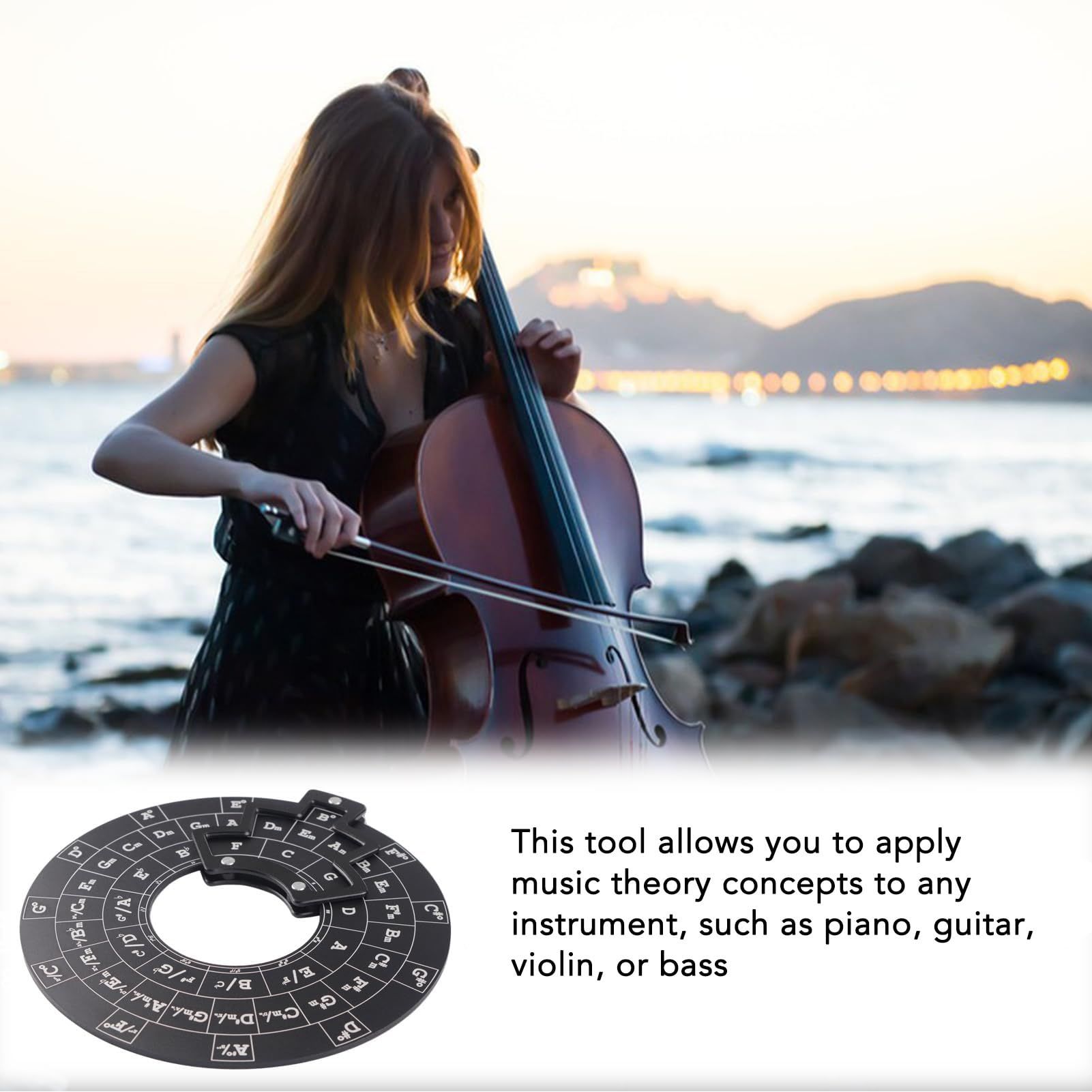 Aluminum Alloy Melody Chord Tool Circle of Fifths Wheel Music Theory Educational Accessor for Staff Learning โ image 5