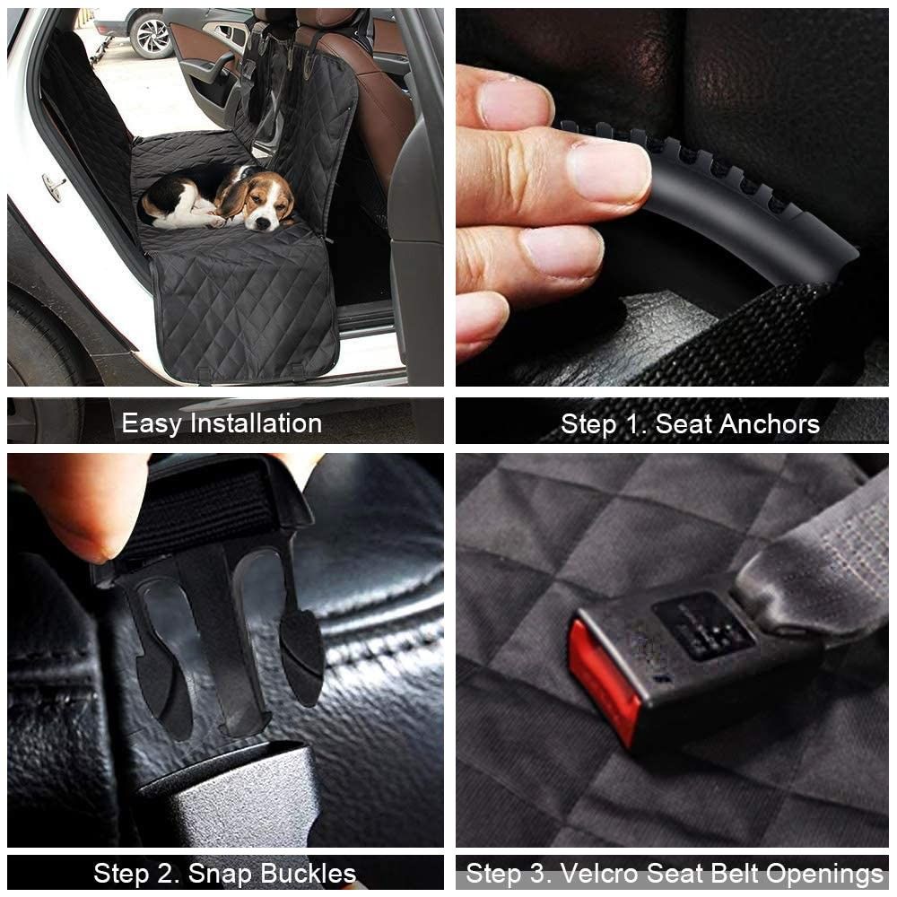 Waterproof Dog Seat Cover with View Mesh and Scratch Prevent Antislip for Trucks,Cars and SUV โ image 4