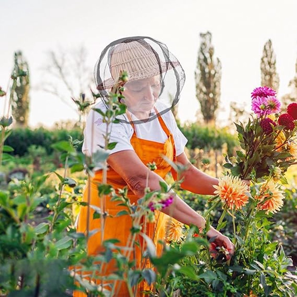 Pieces - Head Net - Anti-mosquito head net - Face protection - Bee hat - Anti-mosquito head net - Beekeeper's hat - Mosquito net - Mosquito head net — image 5