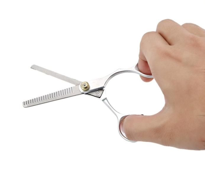 Hairdressing scissors stainless steel thinning scissors, silver — image 2