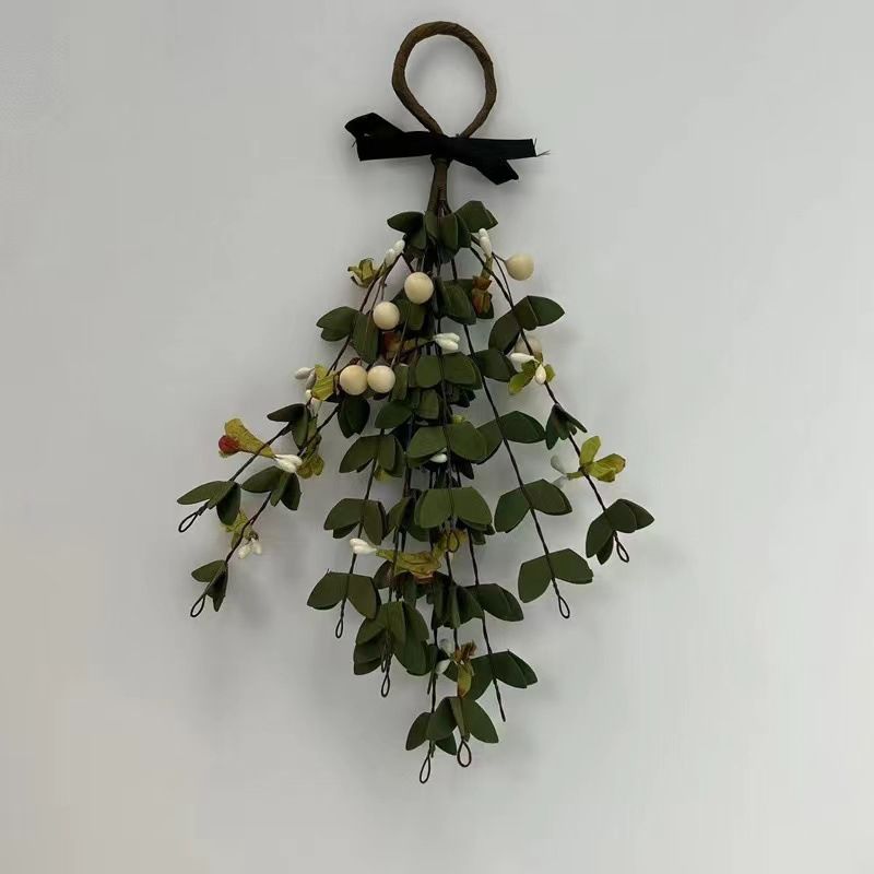 4Pcs Mistletoe Picks,Mistletoe Decoration with Red Berries, Artificial Mistletoe Floral Stems, Mistletoe Hanging Ornament — image 2