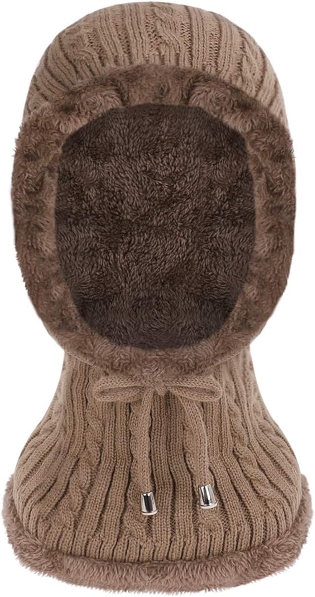 Warm Winter Hat with Fleece Lining - Balaclava Scarf Set - for Skiing, Hiking and Winter Sports — image 2