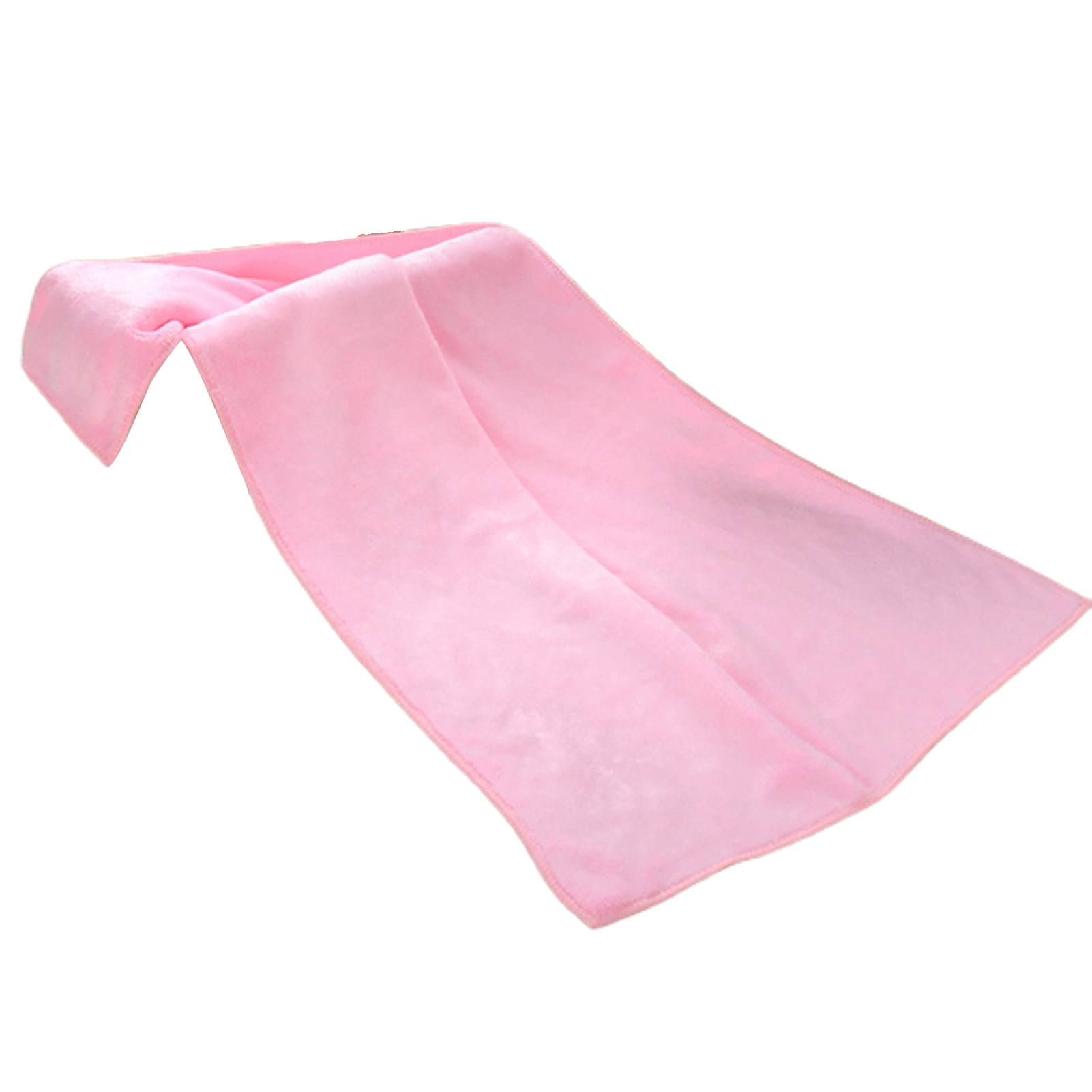 1Pc Microfiber Hair Towel Soft Super Absorbent Microfiber Hair Towel Wraps Women for Gym Light Pink