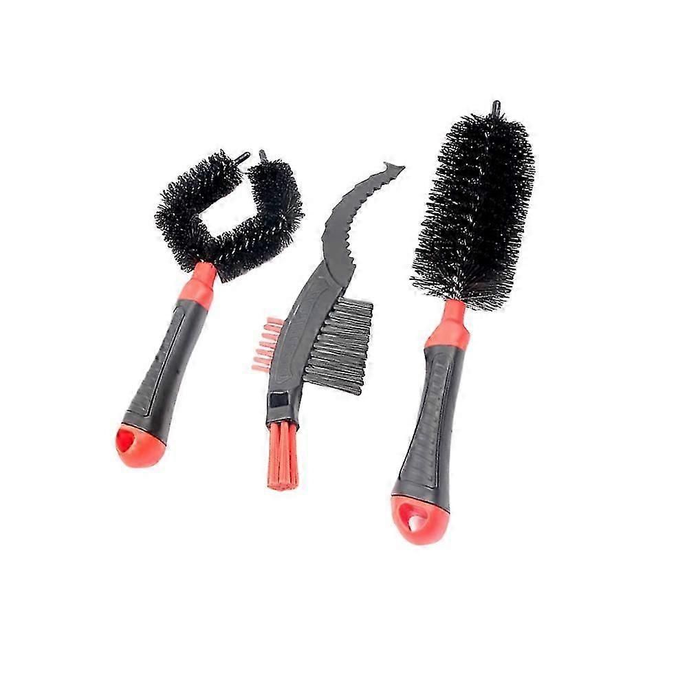 Chain Cleaner Tool Kit Bike Chain Maintenance Car Wash Tools 3Pack Red โ image 3