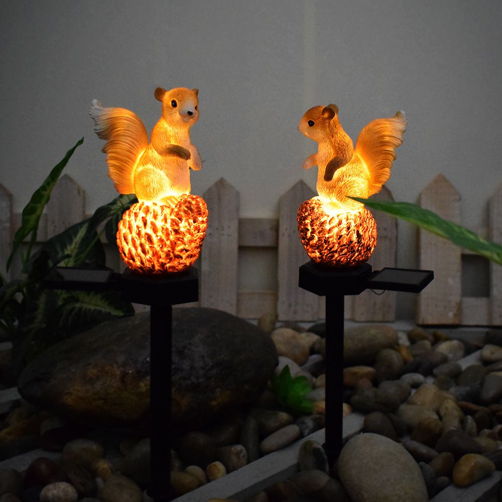 In-ground Garden Light Squirrel Shape Solar Intelligent Light Control Yard Decoration Waterproof Lawn Sidewalk Landscape Decorative 2pcs โ image 5