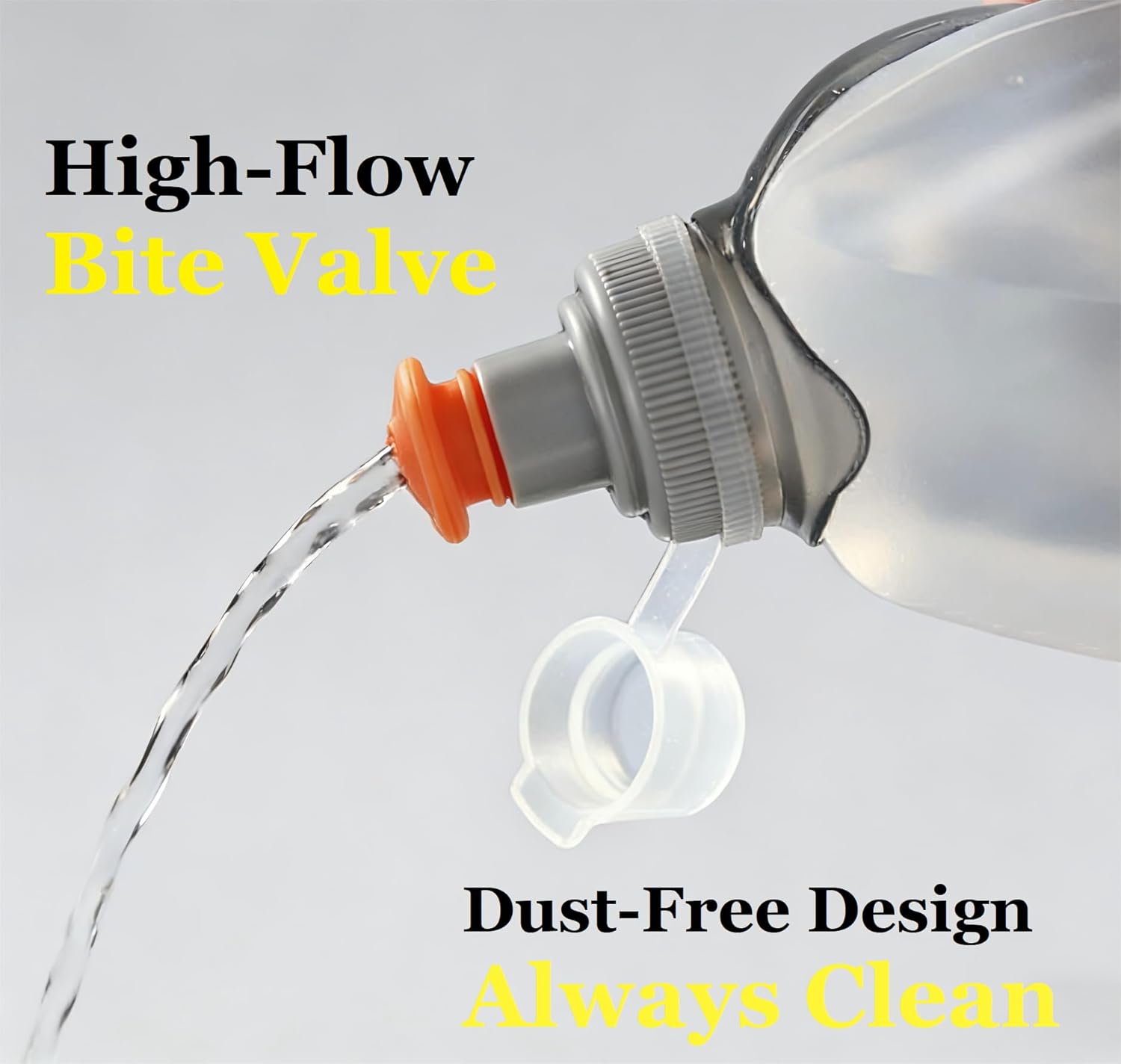 Water Bottle for Running No Bounce Water Bottle with Clip and Cover Cap,BPA-Free Plastic, 8.8oz (250ml) for — image 5
