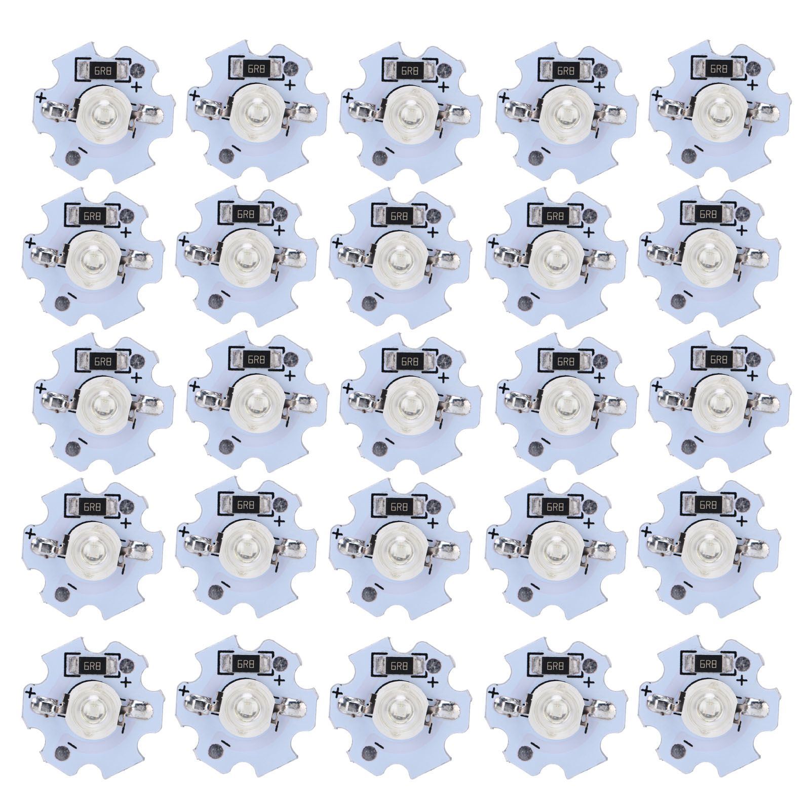25Pcs 5V LED Chips 200LM 1W High Power LED Lamp Beads for DIY Lighting FixturesUV Light 395‑400NM