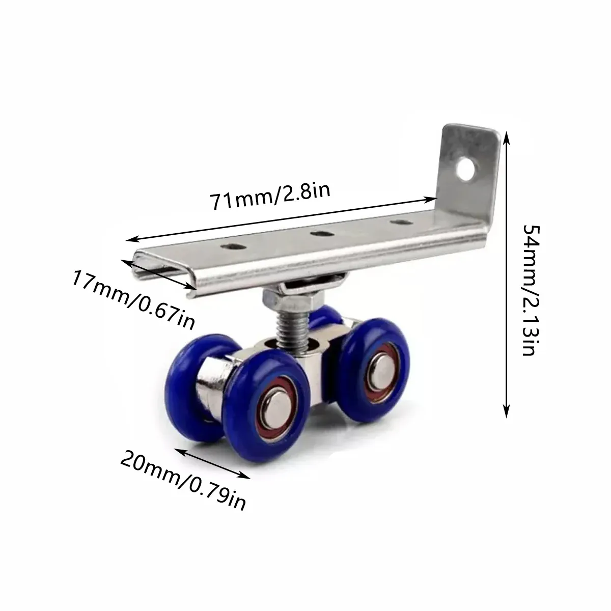4 Small Swivel Caster Wheels Set For Cart Furniture Cabinet Trolley Tool Use — image 3