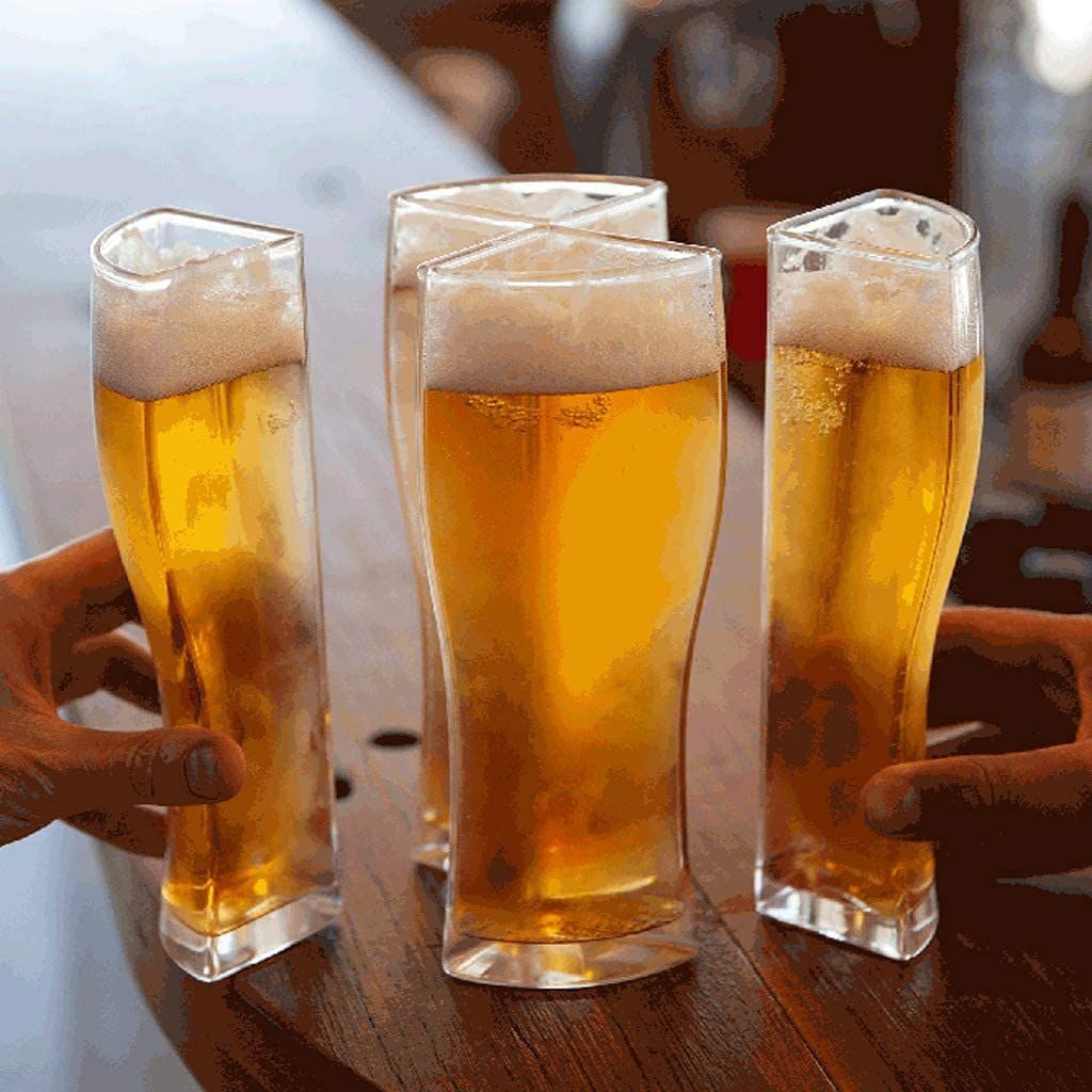 Large Beer Glasses Classic Craft Beer Glass - Safe Lead-Free Glass, Durable Father Pilsner Beer Drinking Glass โ image 4