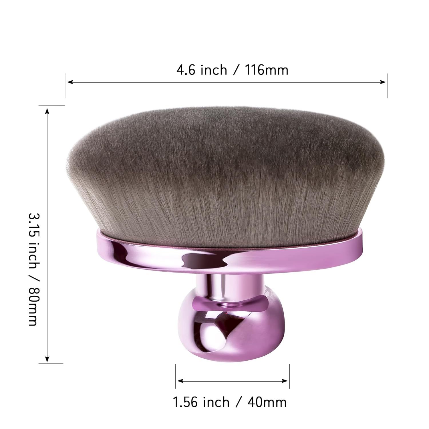 Extra Large Body Makeup Brush or Sel Tanner, Leg Makeup &Bronzer Blend,116mm Oval-headed Kabuki Brush More Even Application, Sunscreen ace&Back Makeup Brush — image 2