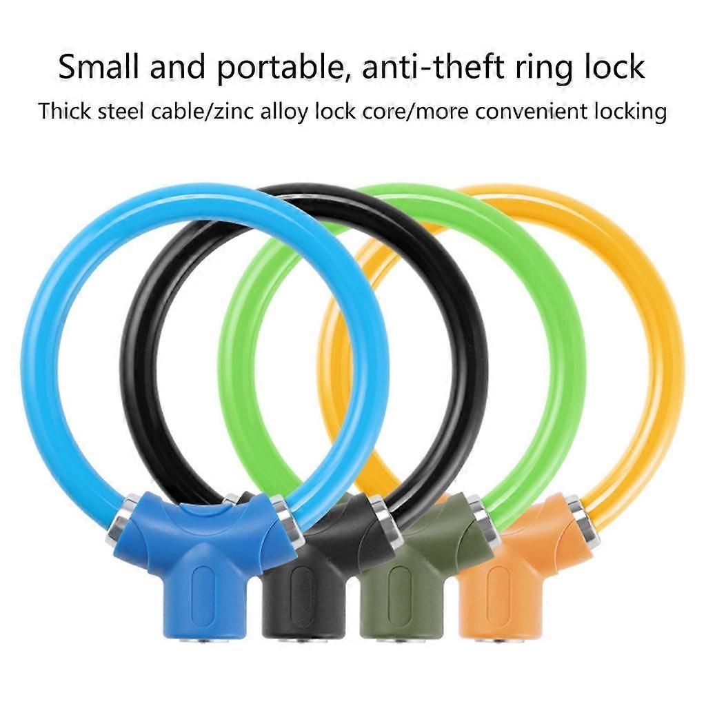 Rings Shape Bicycles Antitheft Lock High Security Mountain Bicycles Lock - Black โ image 4
