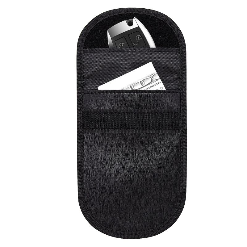 Chen Fu Shunyu Signal Shielding Bag Phone Car Key Zipper Black 14*10 cm โ image 3
