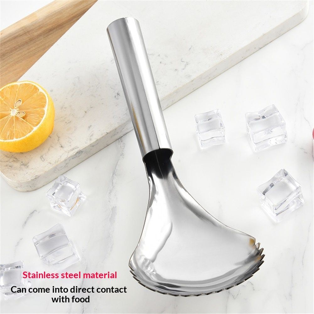 Pumpkin Scooper Fruit Peeler Pineapple Corer Tool Watermelon Pin Juice Blueberry Steel Fruit Cutter Artifact Squash Pumpkin Scraper Silver Stainless — image 2