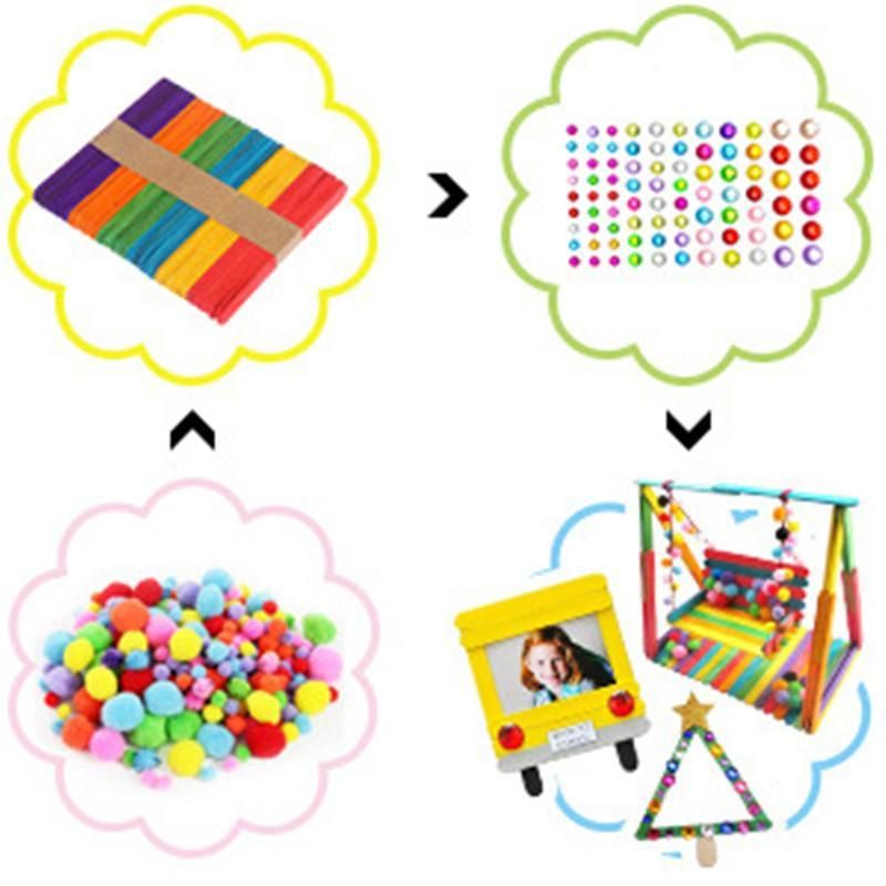 Colorful Mega Craft Kit with Pipe Cleaners, Moving Eyes, Balls, MultiColor — image 6