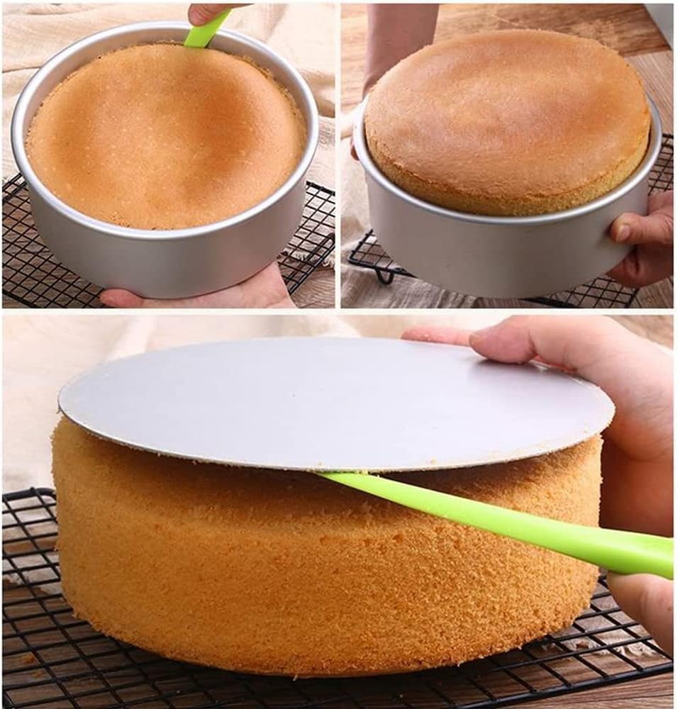 2-Pack 6-Inch Cake Pans Non-Stick Deep Aluminium Round Cake Pans with Removable Bottom for Baking - Weddings - Birthdays - Christmas Celebrations — image 6