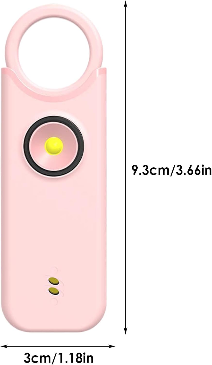Personal alarm - Ladies - 135db - Rechargeable - SOS - LED light siren - Compact - Keychain - Siren with safety LED light — image 2