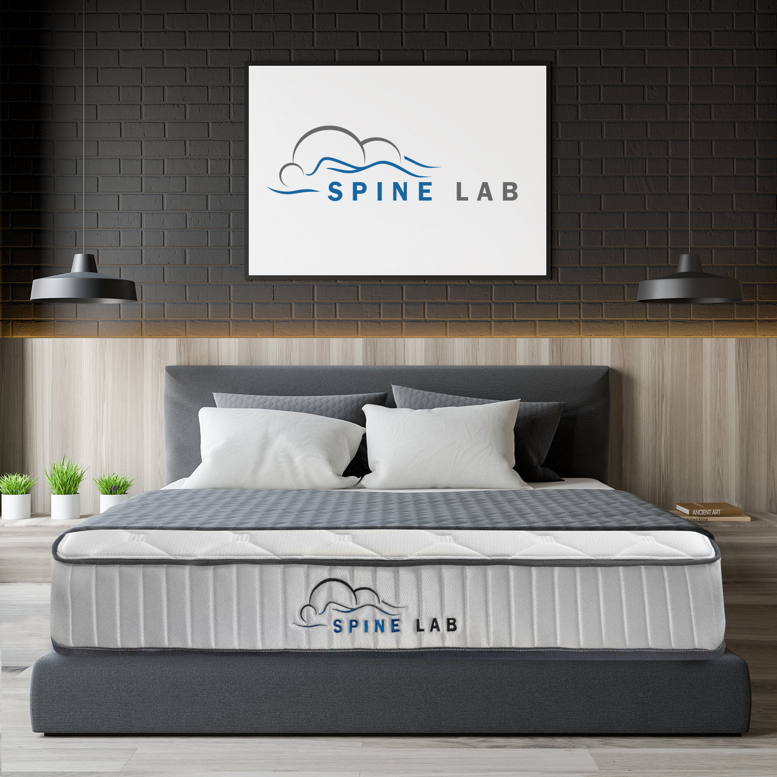 Spine-Lab Mattress 5 Zone 21cm Medium Firm Foam Bonnell Spring - Double - White โ image 5