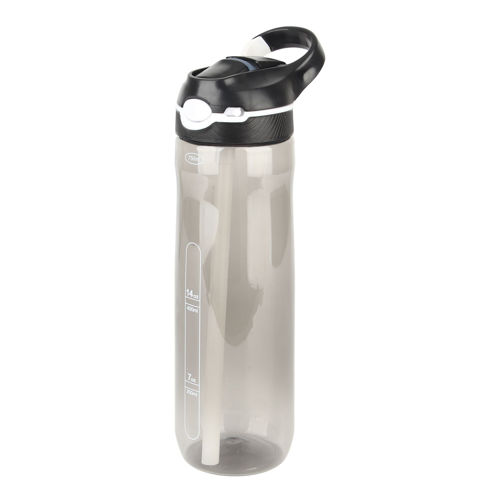 750ml Outdoor Fitness Water Bottle Portable Plastic Straw Cup Simple Sports Car Water Cup — image 3