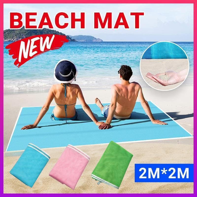 Sand Free Beach Mat Blanket Sand Proof Magic Sandless Sand Dirt & Dust Disappear - Green — image 2
