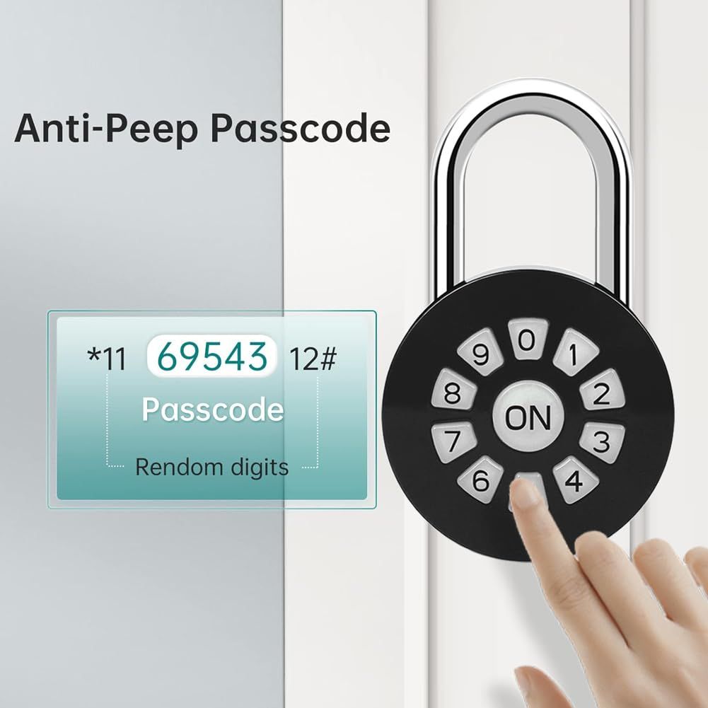 Smart Password Padlock - Password/Phone APP Control(iOS/Android) Padlock - Access Lock via Bluetooth & Pin Codes- Lock Your Gate โ image 4