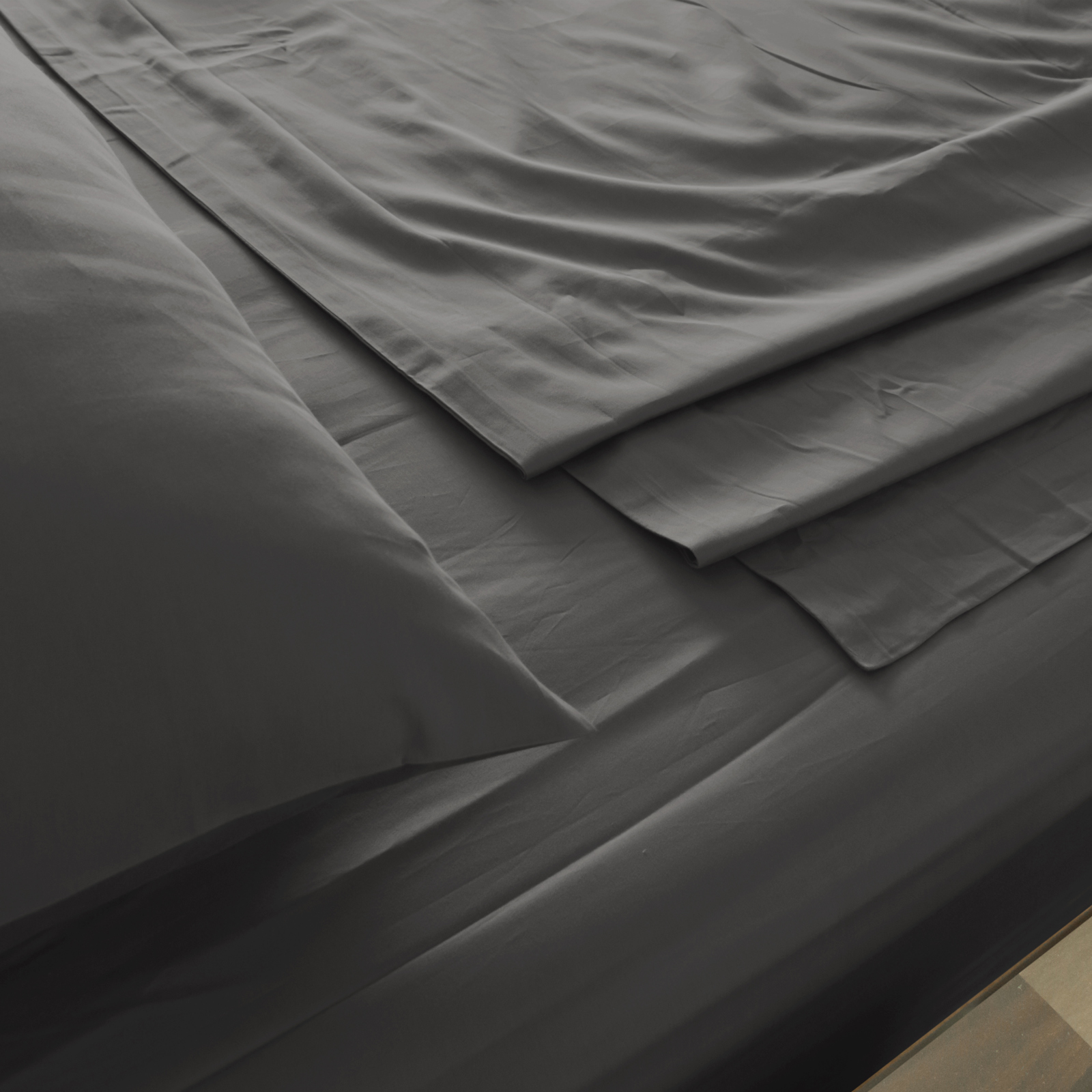 Royal Comfort 1000TC Hotel Grade Bamboo Cotton Sheets Pillowcases Set Ultrasoft - King - Pewter โ image 4