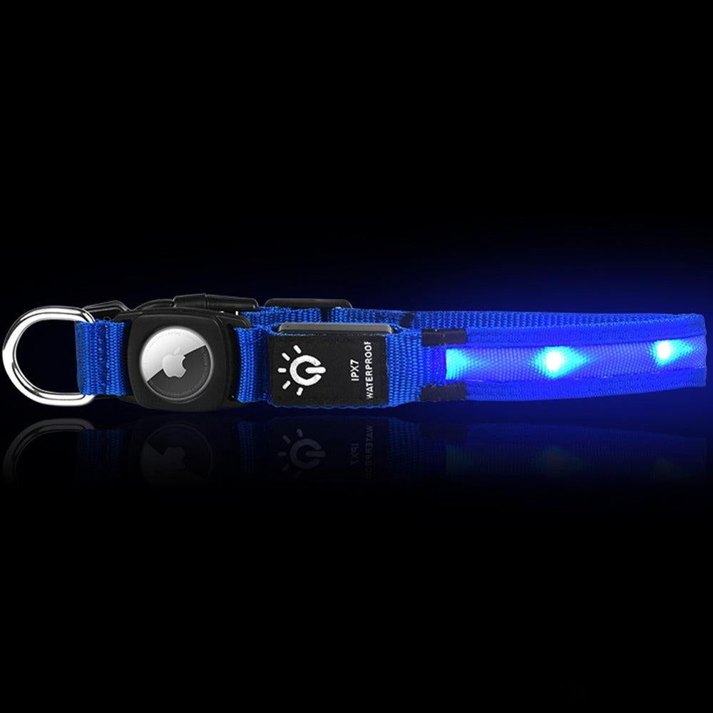 Luminous LED Pet Dog Collar Light-up USB Rechargeable Dog Collar Blue - S — image 4