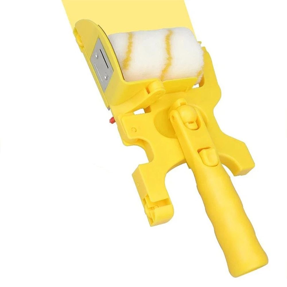 Paint Edger Roller Brush,Multifunctional Hand-held Clean-Cut Paint Edger Roller Brush Portable Tool Kit, Pole Mountable Paint