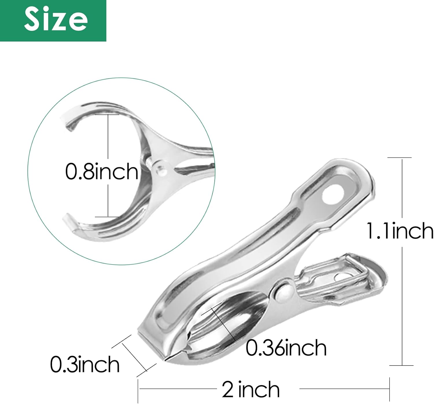 40 PCS Garden Clips, Greenhouse Clamps Made of Stainless Steel, Greenhouse Clips for Netting, Have a Strong Grip to Hold Down the Shade Cloth or Plant Cover on โ image 3