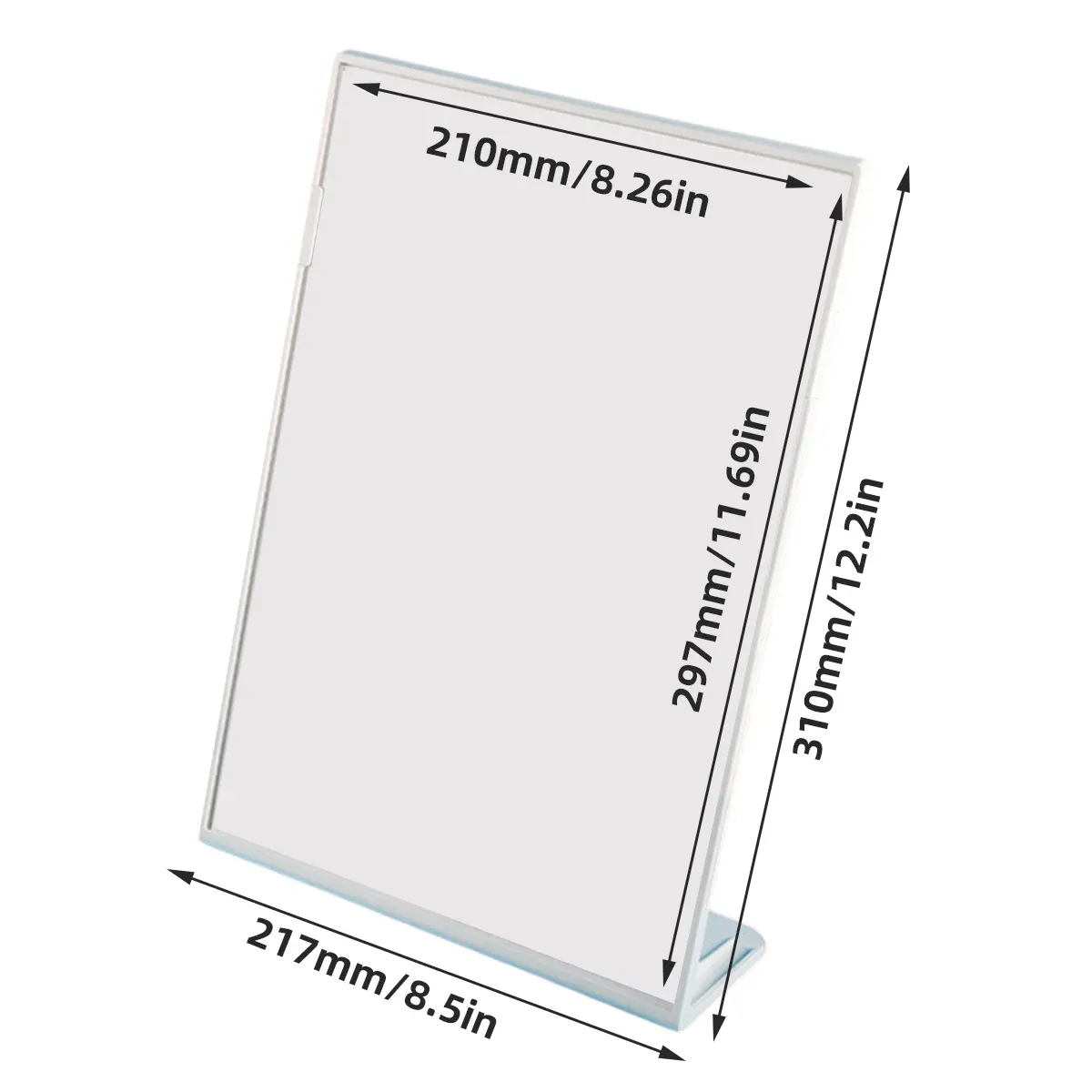 4PCS A4 Desktop Display Stand Holder 21.7x31cm Durable for Menu Price Sign Card โ image 3