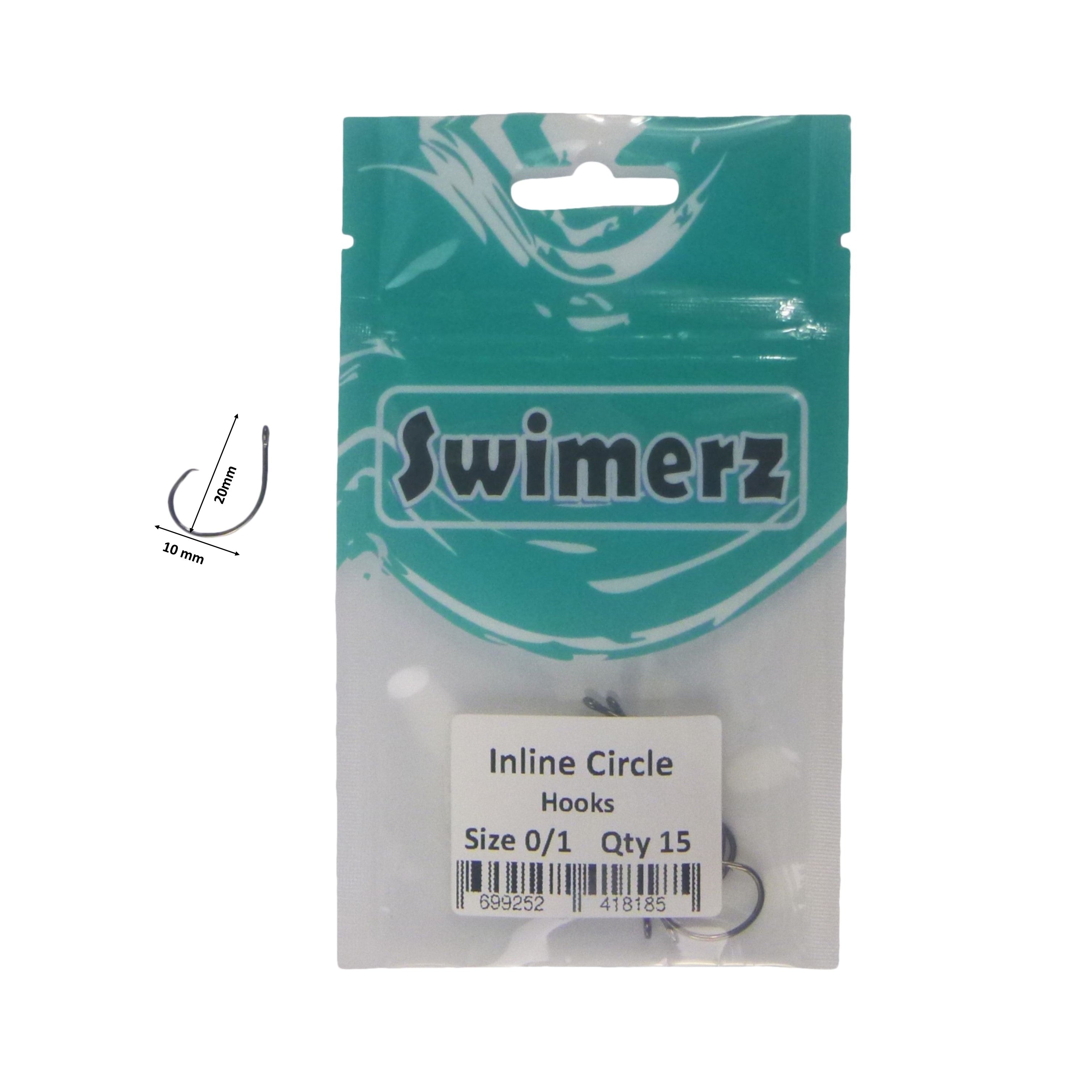 Swimerz 0/1 Inline Circle Hook 15 Pack — image 3