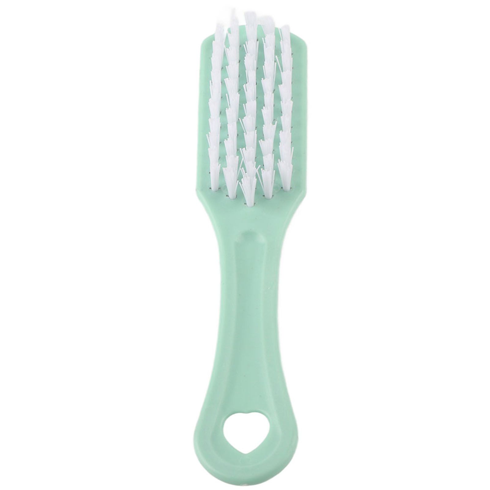 Multi functional Plastic Shoe Cleaning Brush Bushy Nylon Bristles Scrubber Washing Tool(Green) — image 3