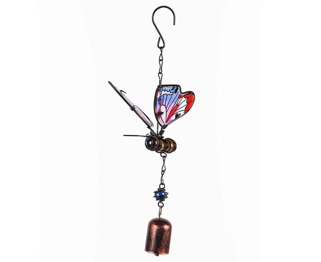 Colorful Butterfly Pendant Wind Chimes Indoor Outdoor Porch Balcony Garden Decor-Blue — image 6