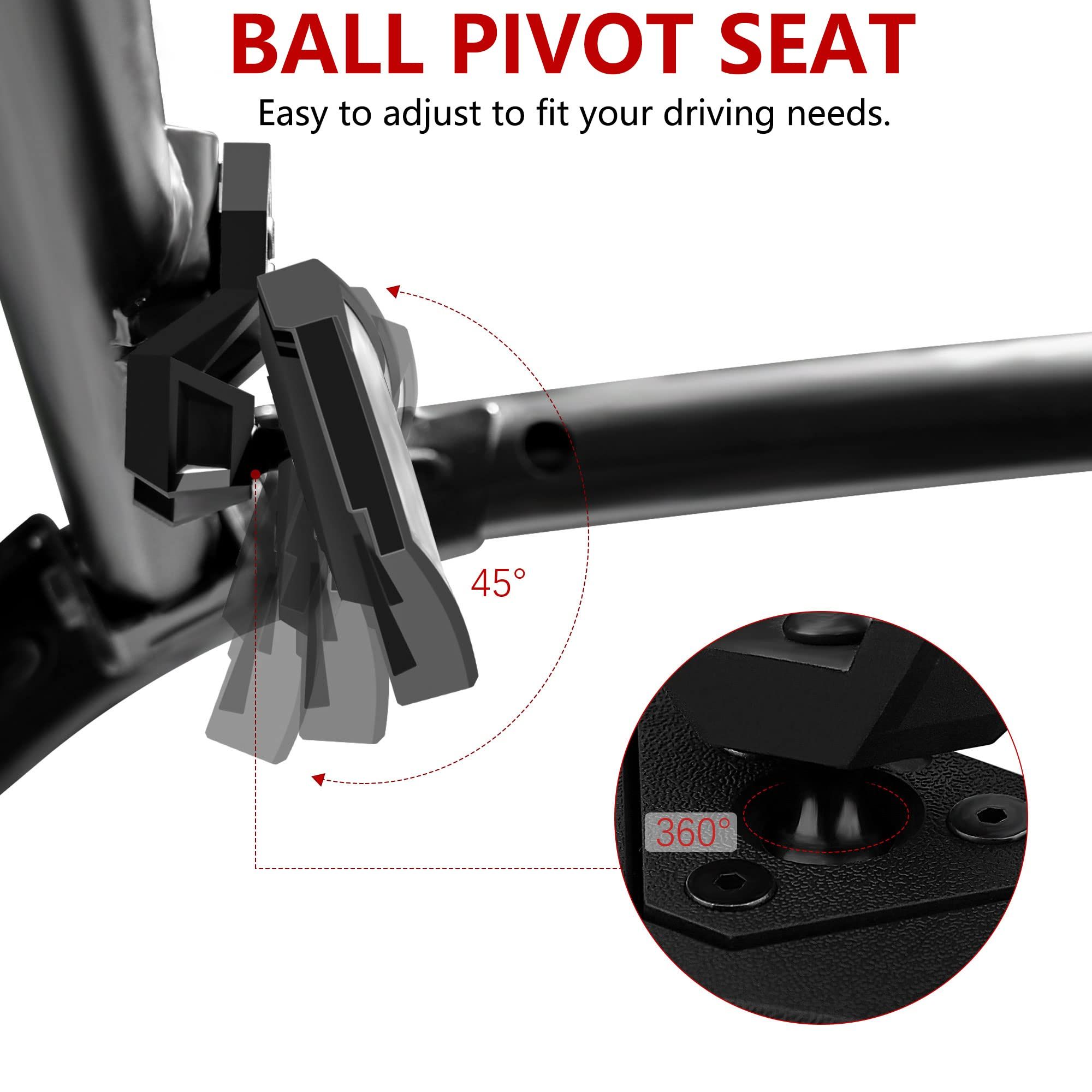 Center Rear View Mirror Compatible with Polaris RZR PRO XP/4 RZRRearview Mirror Convex High-Definition Race UTV Rear View Mirror — image 4