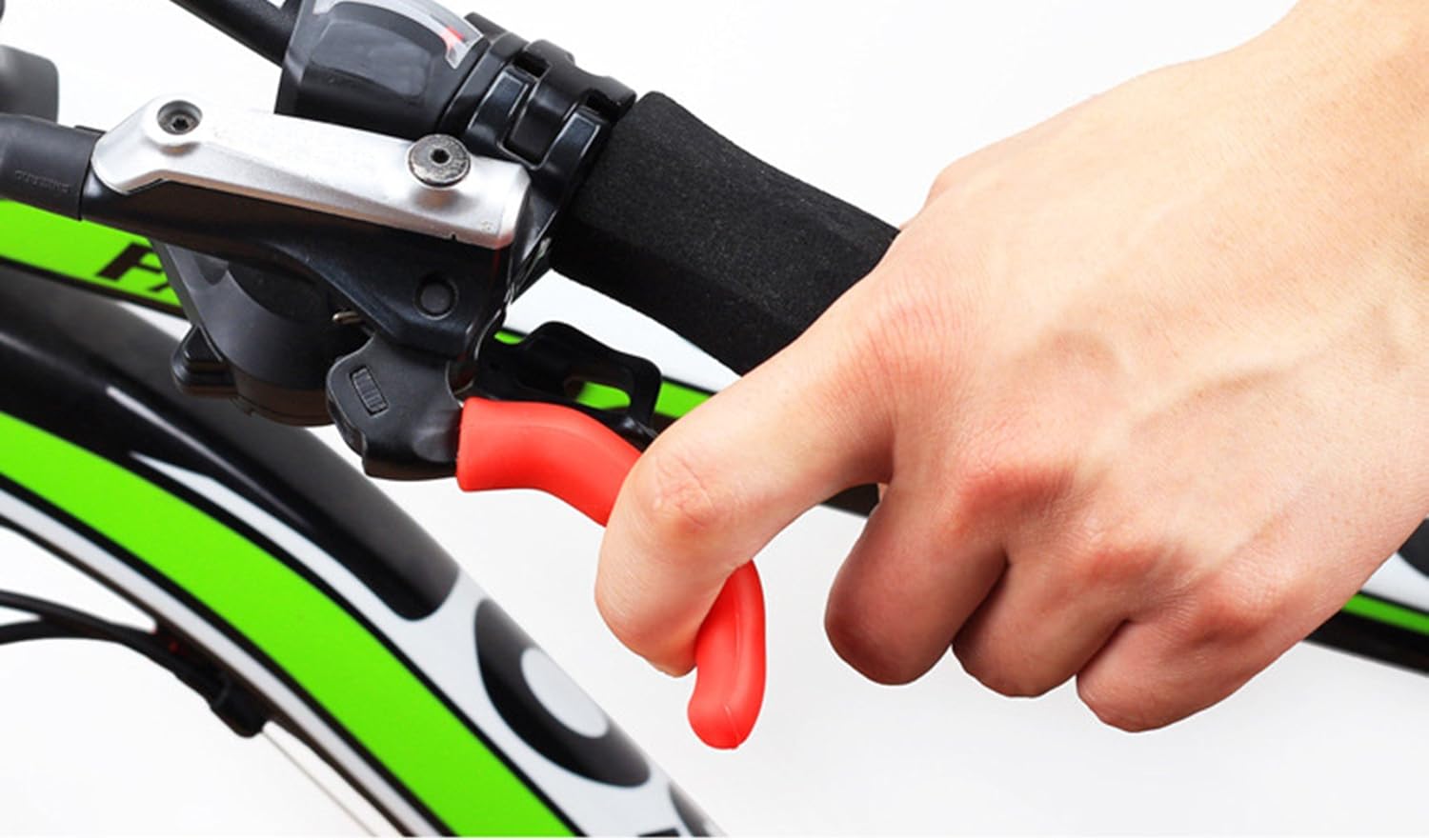 Silicone Bike Handlebar Grips Set 75x12mm Black Red Green Blue Yellow 5 Pairs Universal Fit — image 5