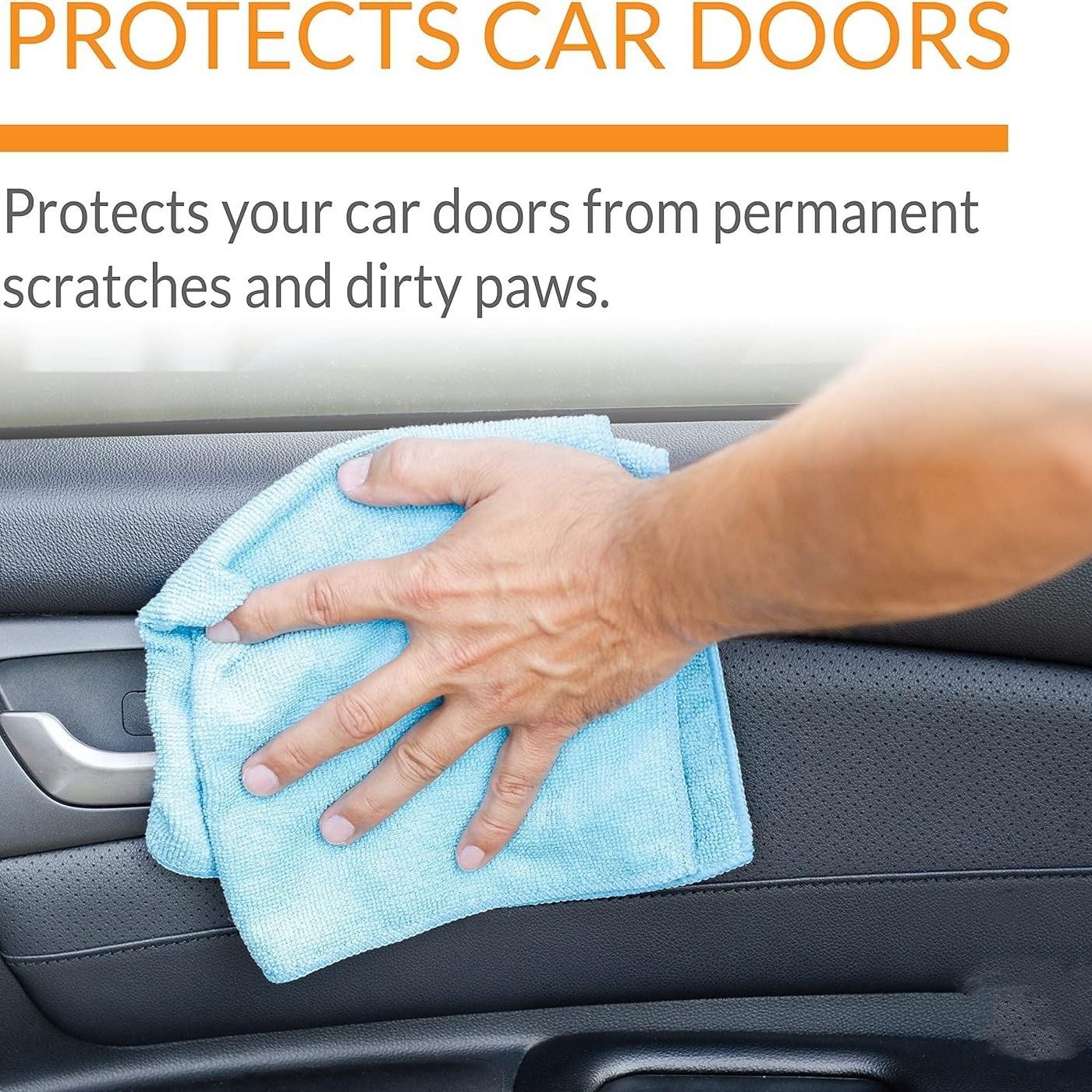 A pair Dog Car Door Protector, Anti-Scratch Car Door Cover from Dog Scratching, Durable Pet Window Guard for Vehicle Truck SUV Universal Fit Machine Washable — image 4