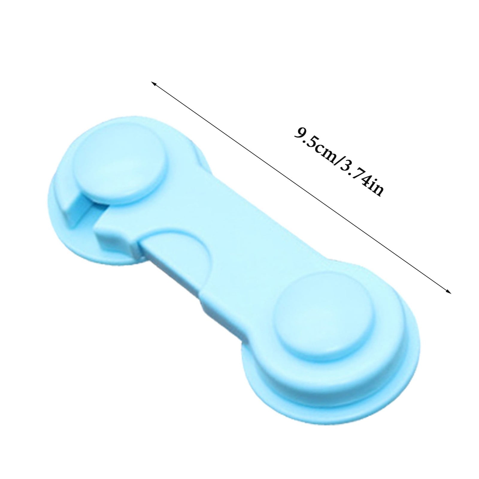 Cabinet Locks for Pet Safety, Plastic Latches with Adhesive for Drawer Cupboards Closet and Pantry Door, Fridge Lock for Protecting Dog and Cat, 2 Pcs, 3.74 โ image 2