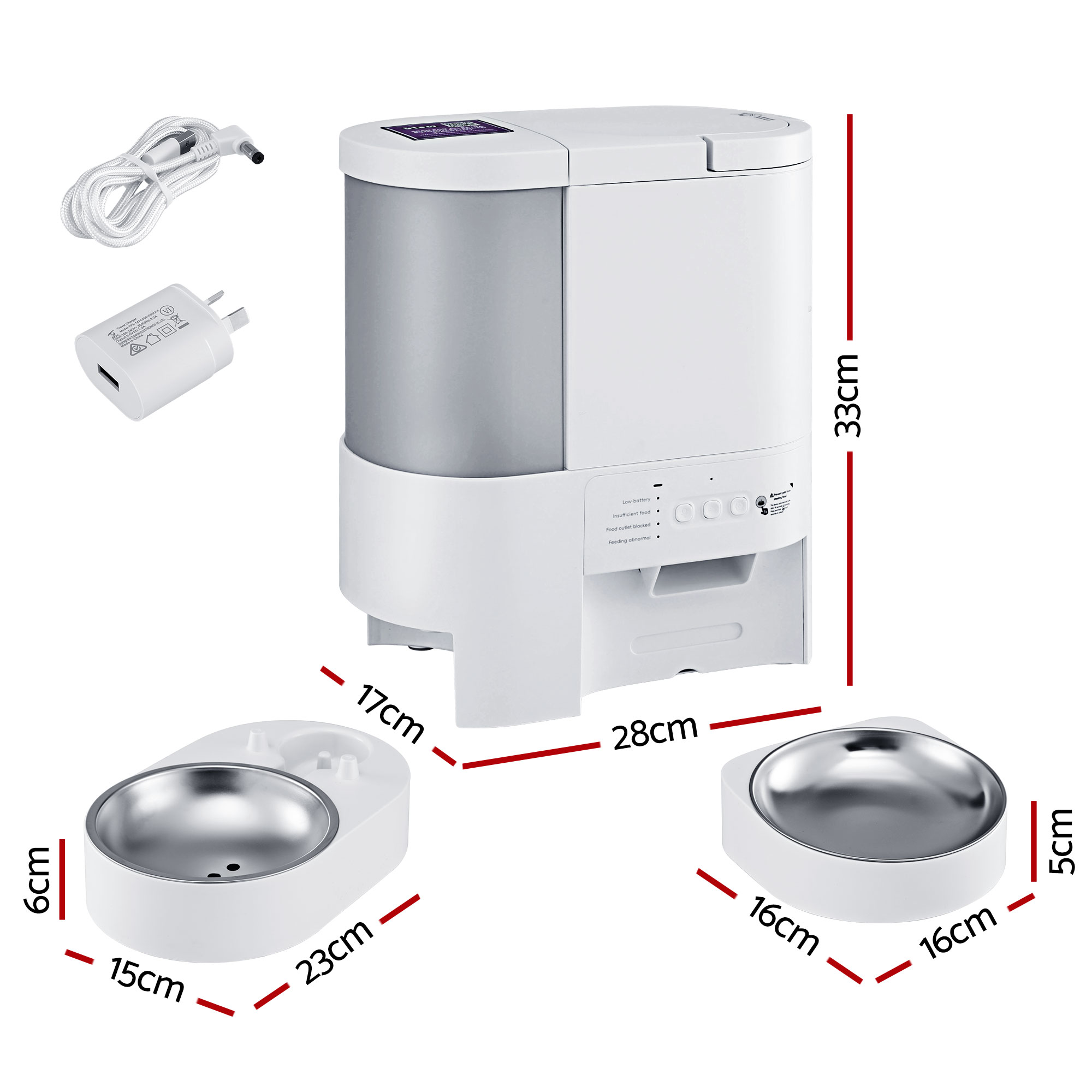 i.Pet Automatic Pet Feeder Water Dispenser 2-in-1 Smart WiFi Dog Cat Food 4L — image 2