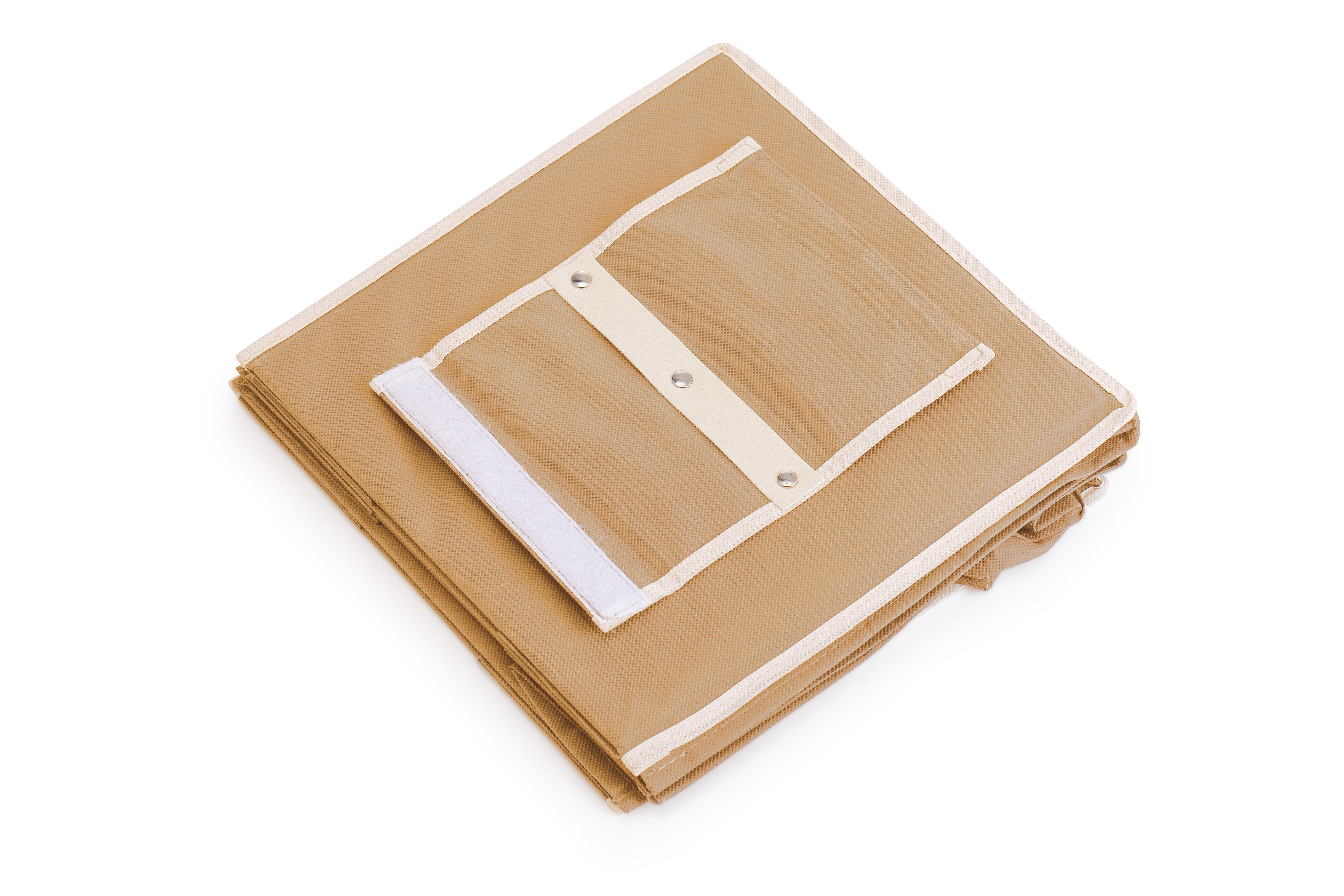 5 Tier Shelf Hanging Closet Organizer and Storage for Clothes (Beige) — image 6