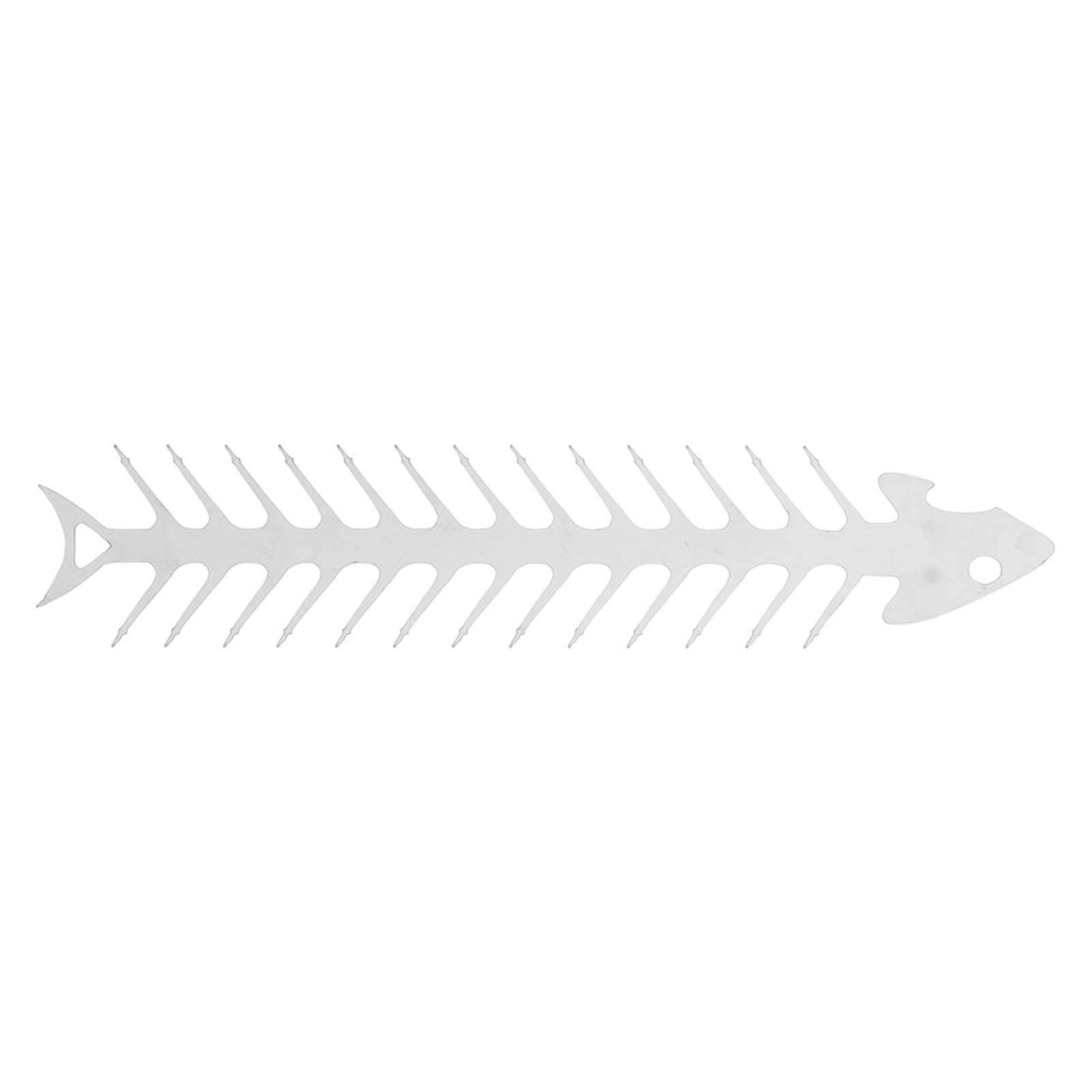 Flat Double Pronged Skewers Stainless Steel Reusable BBQ Skewers for Meet Kitchen Camping Fish Shape โ image 6