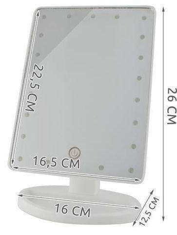 LED Makeup Mirror Adjustable with Lights, White โ image 3