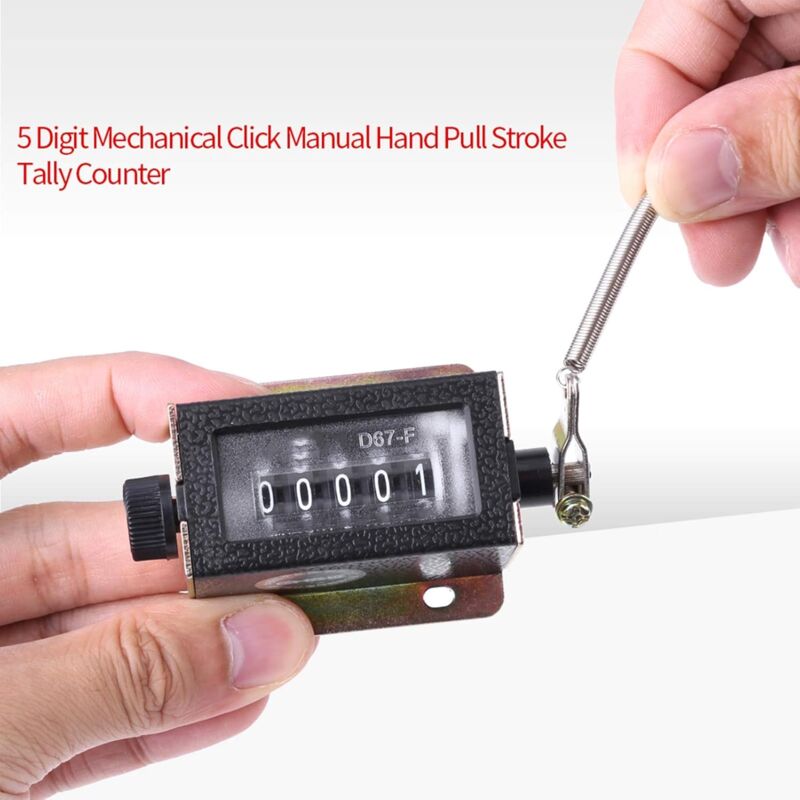 Digit Counter, Digit Display, D67‑F 5 Digit Mechanical Reset Manual Stroke Tally Counter — image 3