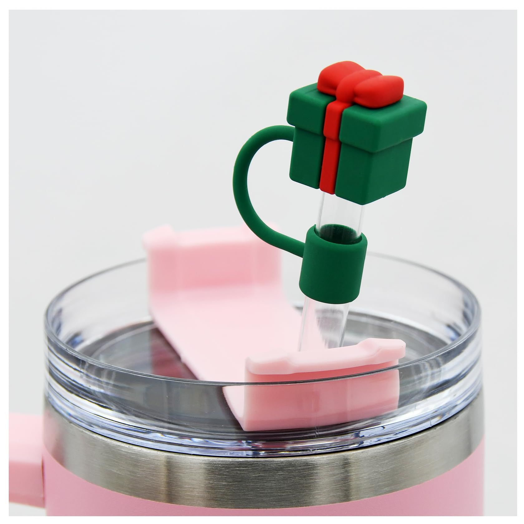 6pcs Cover Cap, Straw Topper Compatible for 30&40 Oz Tumbler with Handle, 10mm Dust-Proof Reusable Straw Tips Lids โ image 3
