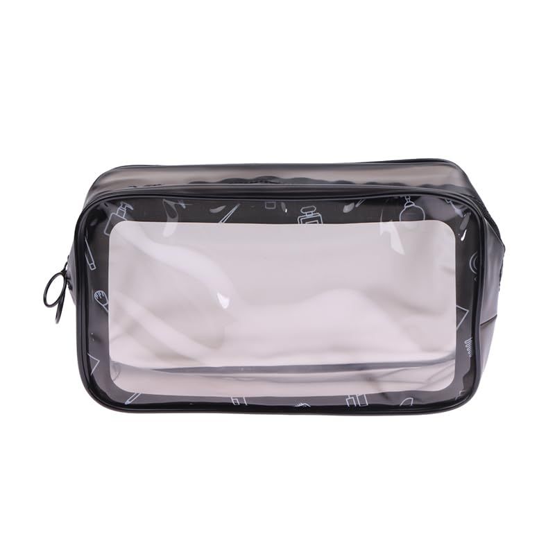 PVC Transparent Cosmetic Bag Women Make Up Case Waterproof Zipper Bag Large Capacity Cosmetic Storage Bag Travel Toiletry Bag