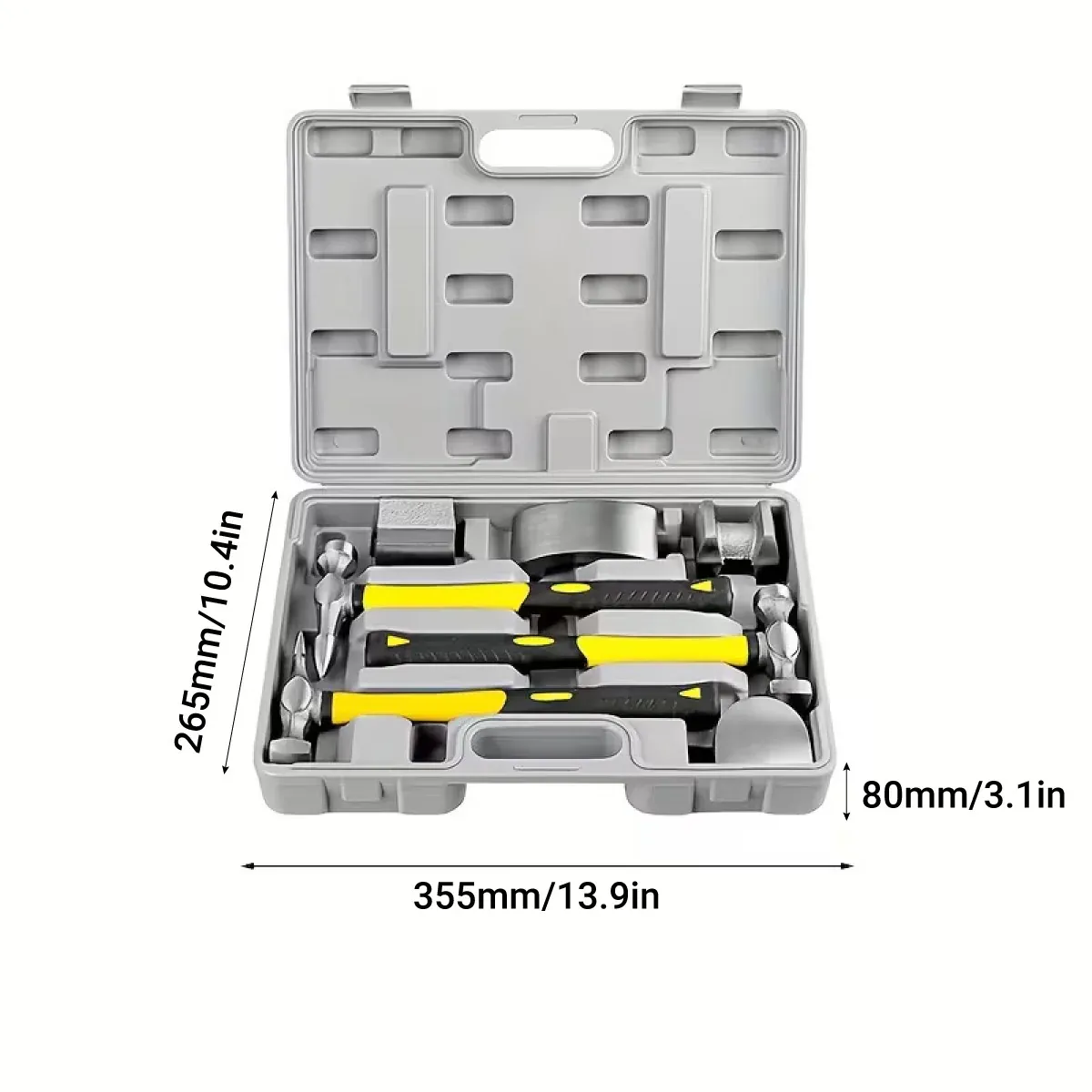 7PCS Automotive Body Repair Hammer Kit Handle Chisel Mallet Dent Remove Tool โ image 3