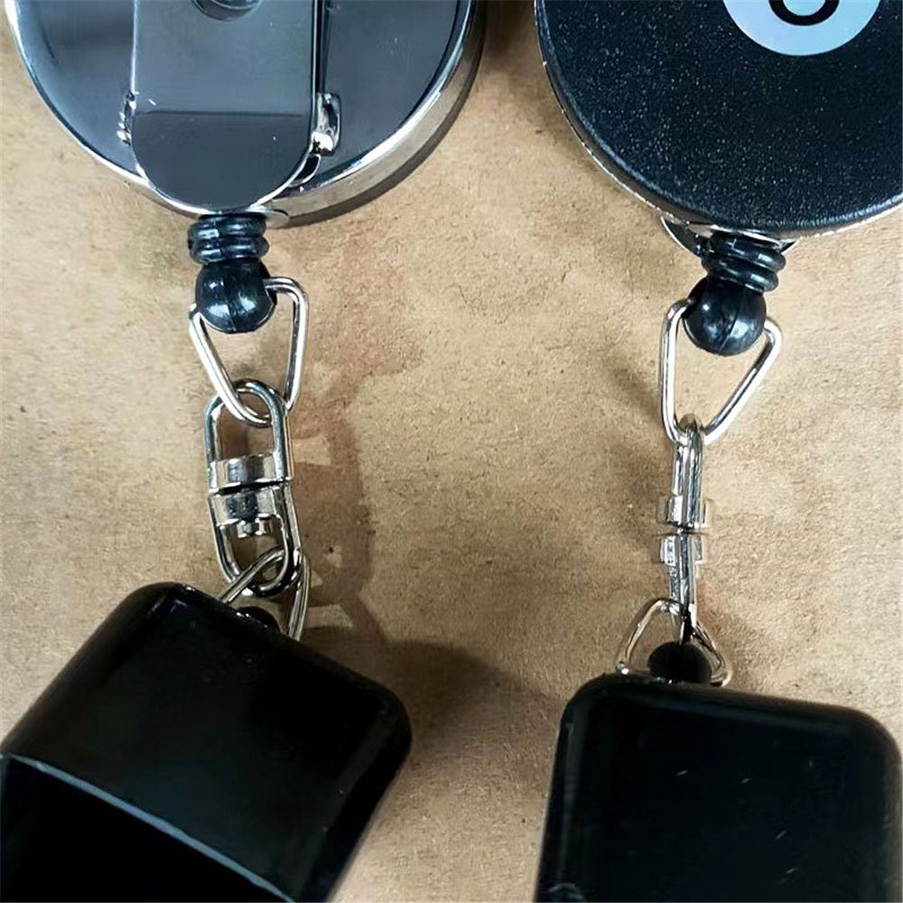 2 pack Pool Chalk Holder - Billiard Pool Cue Chalk Keeper Case Cover with Retractable Key Ring & Belt Clip, Accessories for Game Training & Practice โ image 4