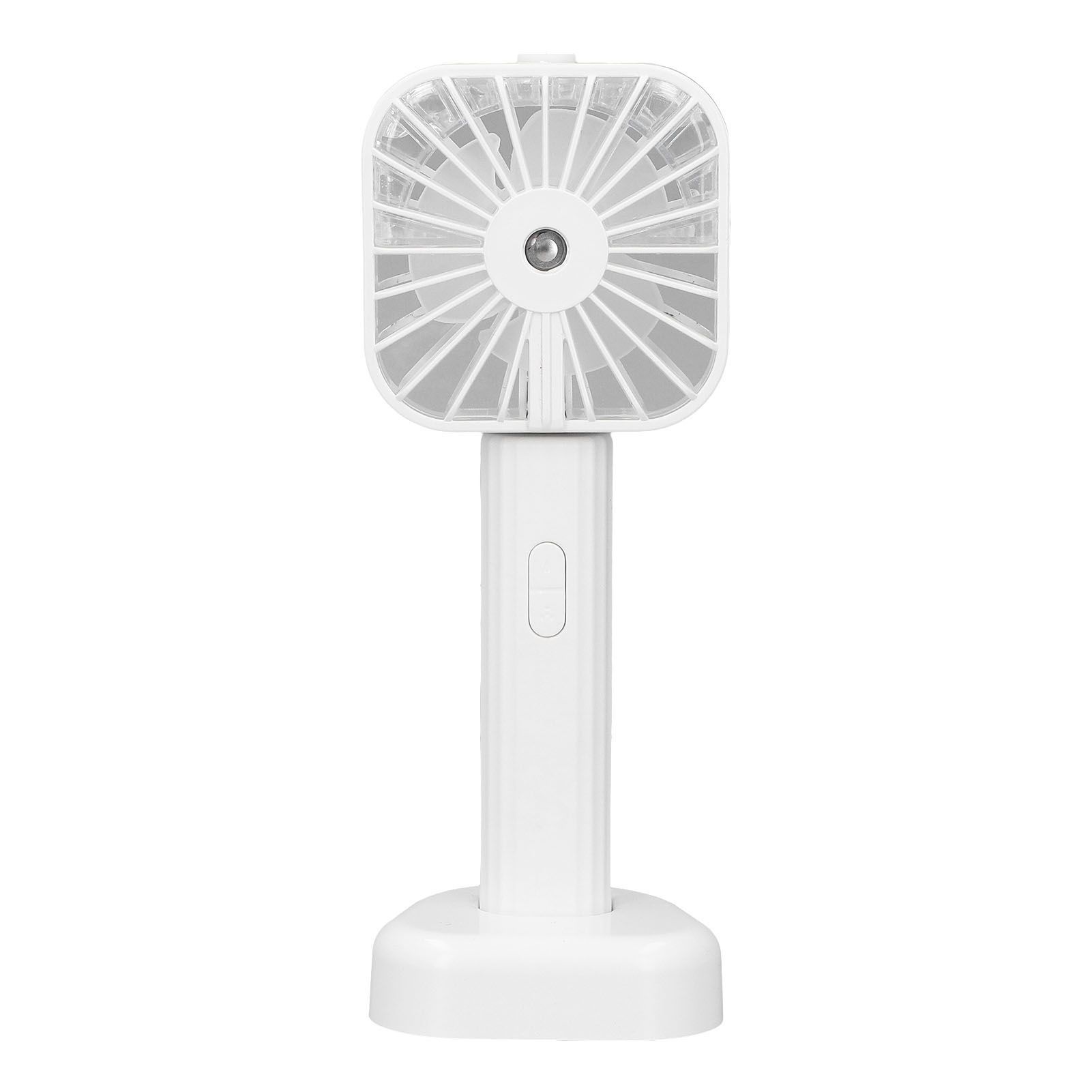 Hand Held Misting Fan Portable Battery Operated USB Rechargeable Quiet Spray Cooling Fan for Travel Outdoors White โ image 3