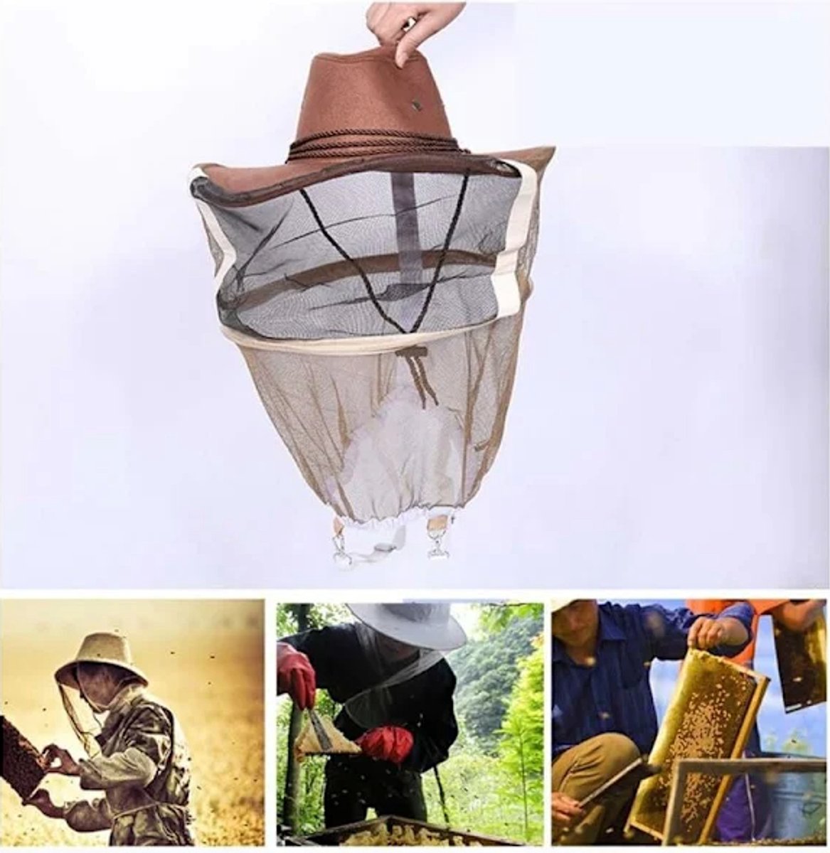 Biodlar hat with Slöja – Poly-bomull, myggmask, outdoor/fiske — image 5