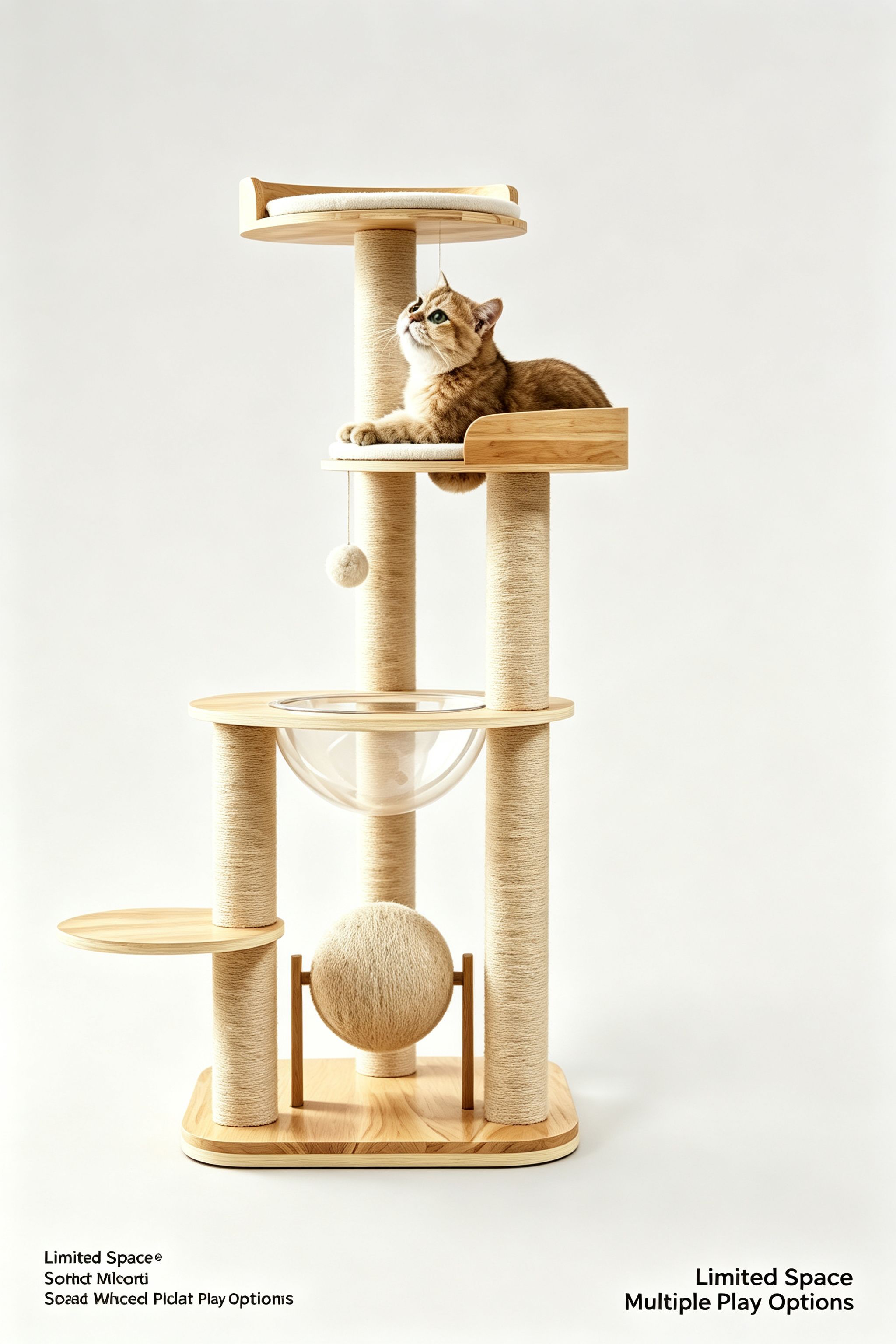 Classic Solid‑Wood Cat Tree — image 5